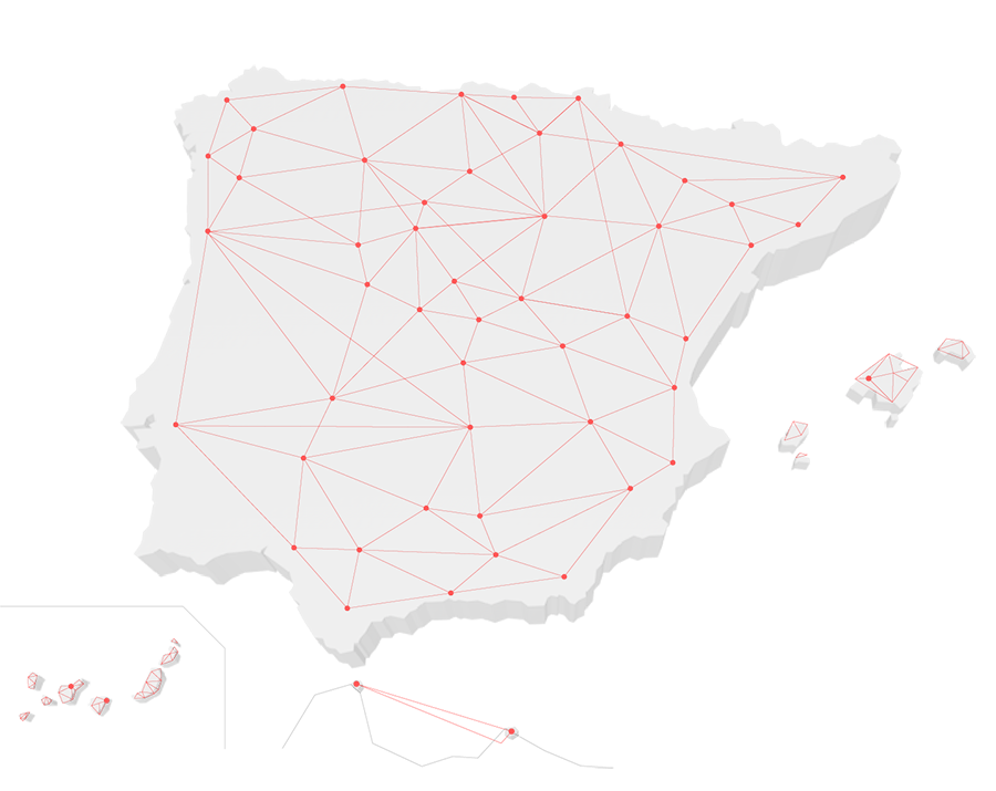 Mapa península España